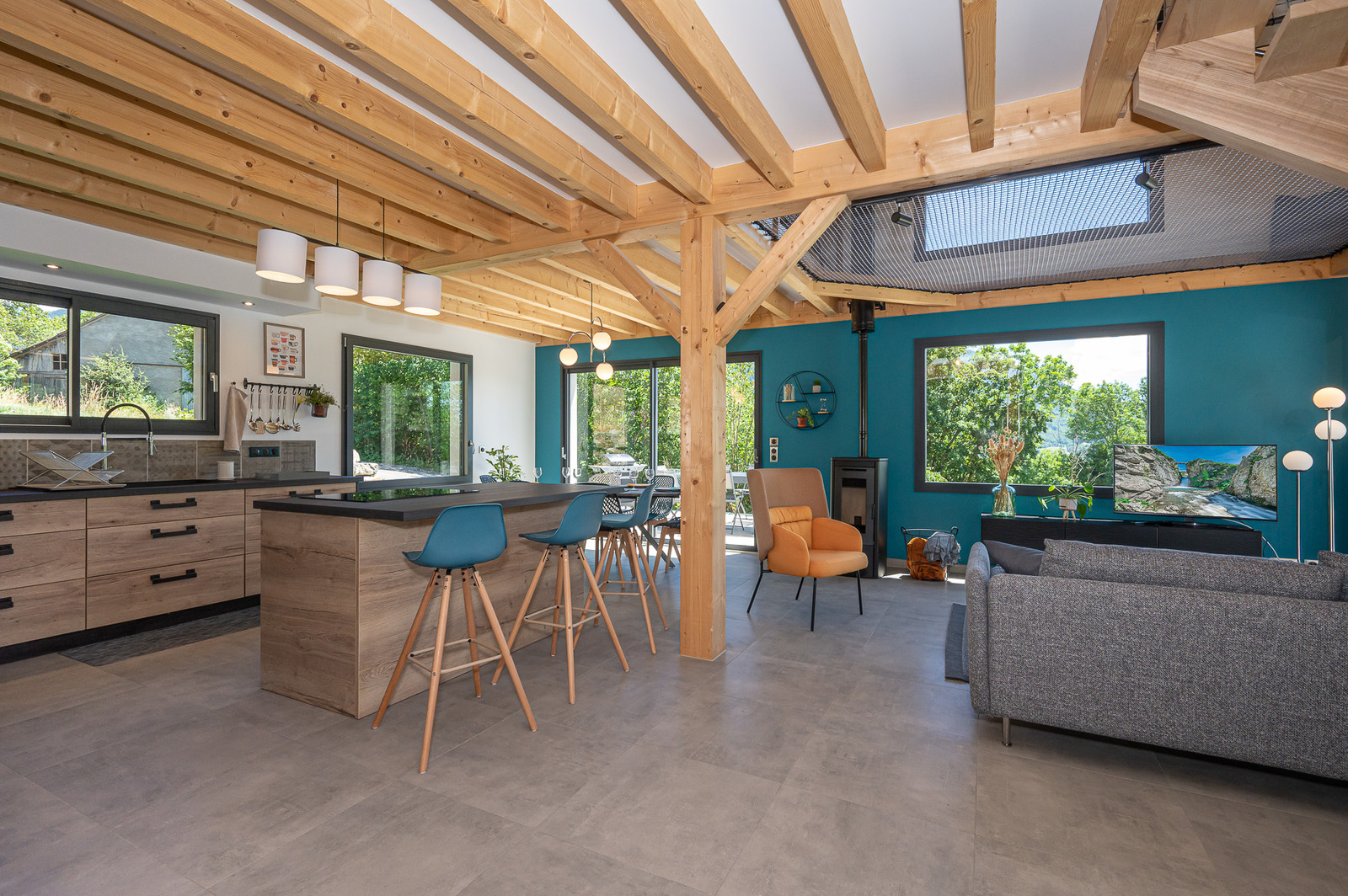 Grand chalet Luxueux, Maison, T4, avec vues exterieures